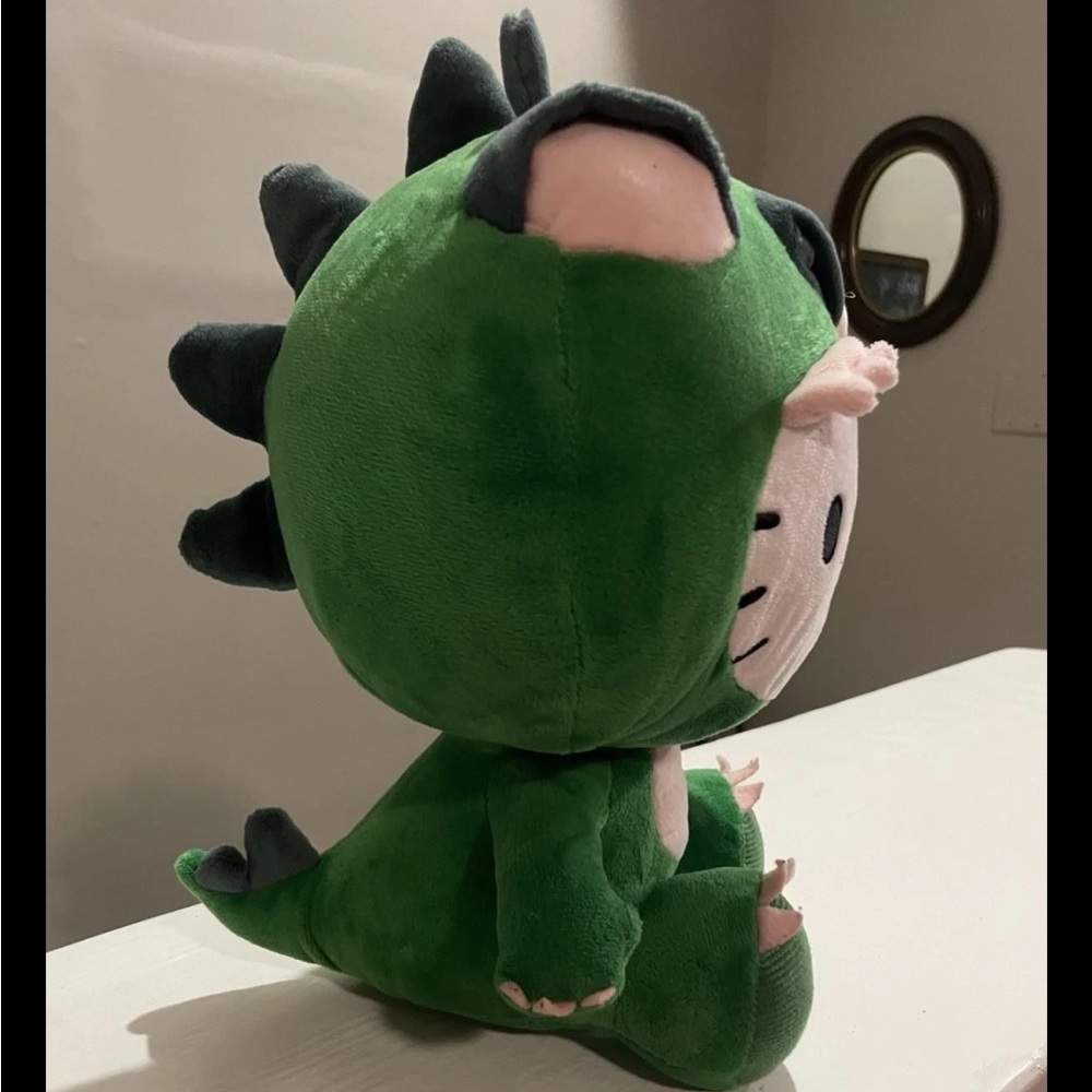 Hello Kitty Green Dinosaur Plush 12” Sanrio Fiesta Stuffed Animal NWOT - Picture 3 of 5